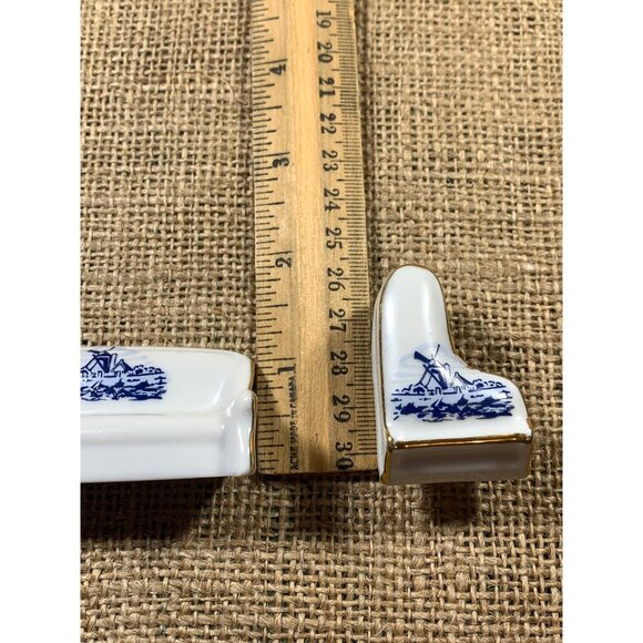 Porcelain Dollhouse Furniture 6 Piece Miniature Vintage Japan Windmill Scene - Picture 10 of 10